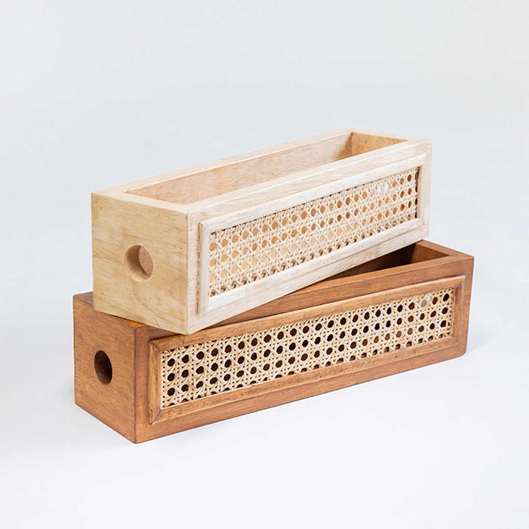 RATTAN BOX SHELF