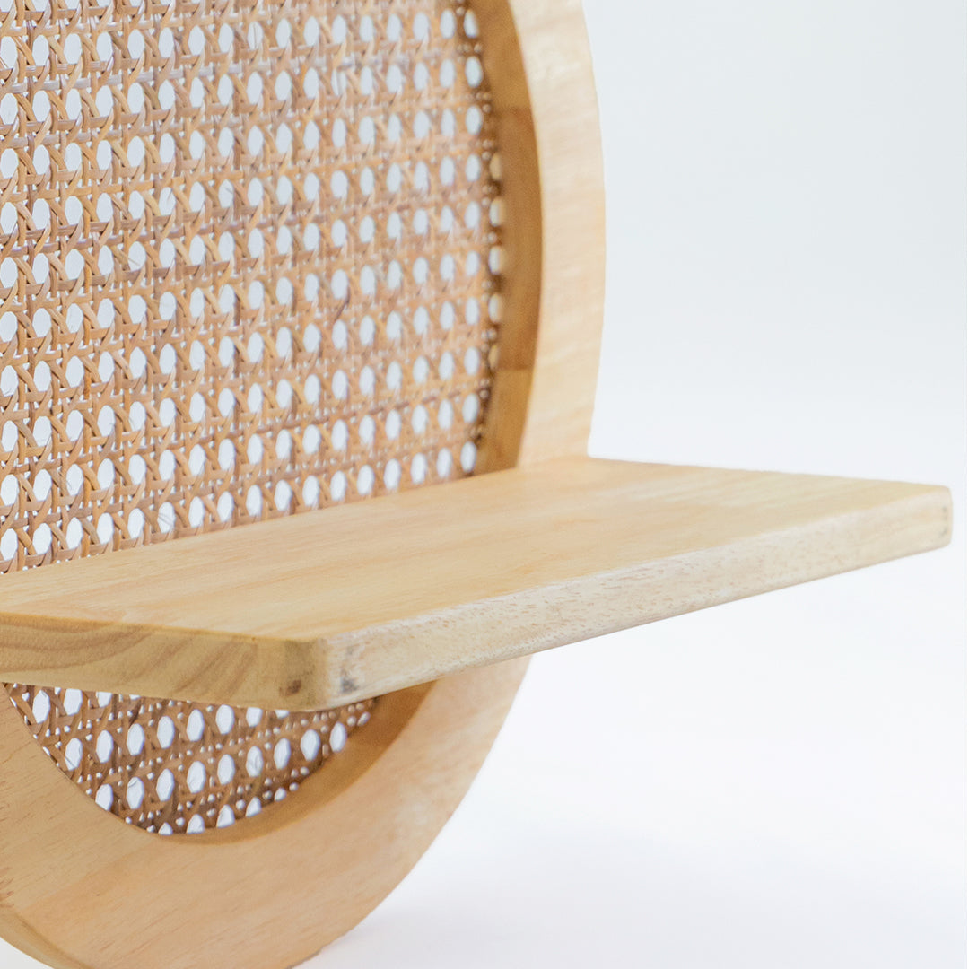 RATTAN WALL SHELF PANEL