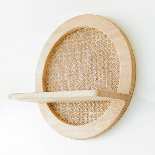 RATTAN WALL SHELF PANEL