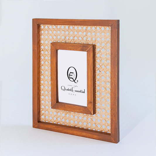 RATTAN PHOTO FRAME