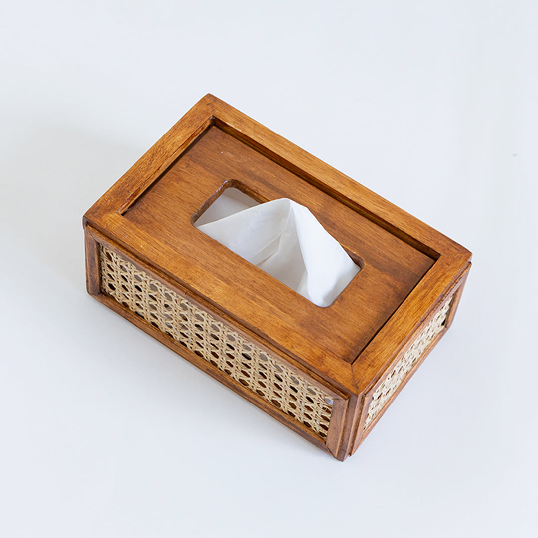 RATTAN TISSUE BOX