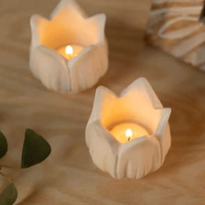 THAMARA TEA-LIGHT HOLDER (Set of Two)